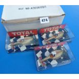 MINICHAMPS, CASED BOXED X3 TOTAL F1 RACING CARS JORDAN PEUGEOT R BARRICHELLO