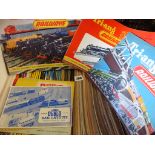 TRIANG MODEL RAILWAY CATALOGUES NO 2 TO HORNBY NO 52, APPROX 75 IN TOTAL MANY DUPLICATIONS