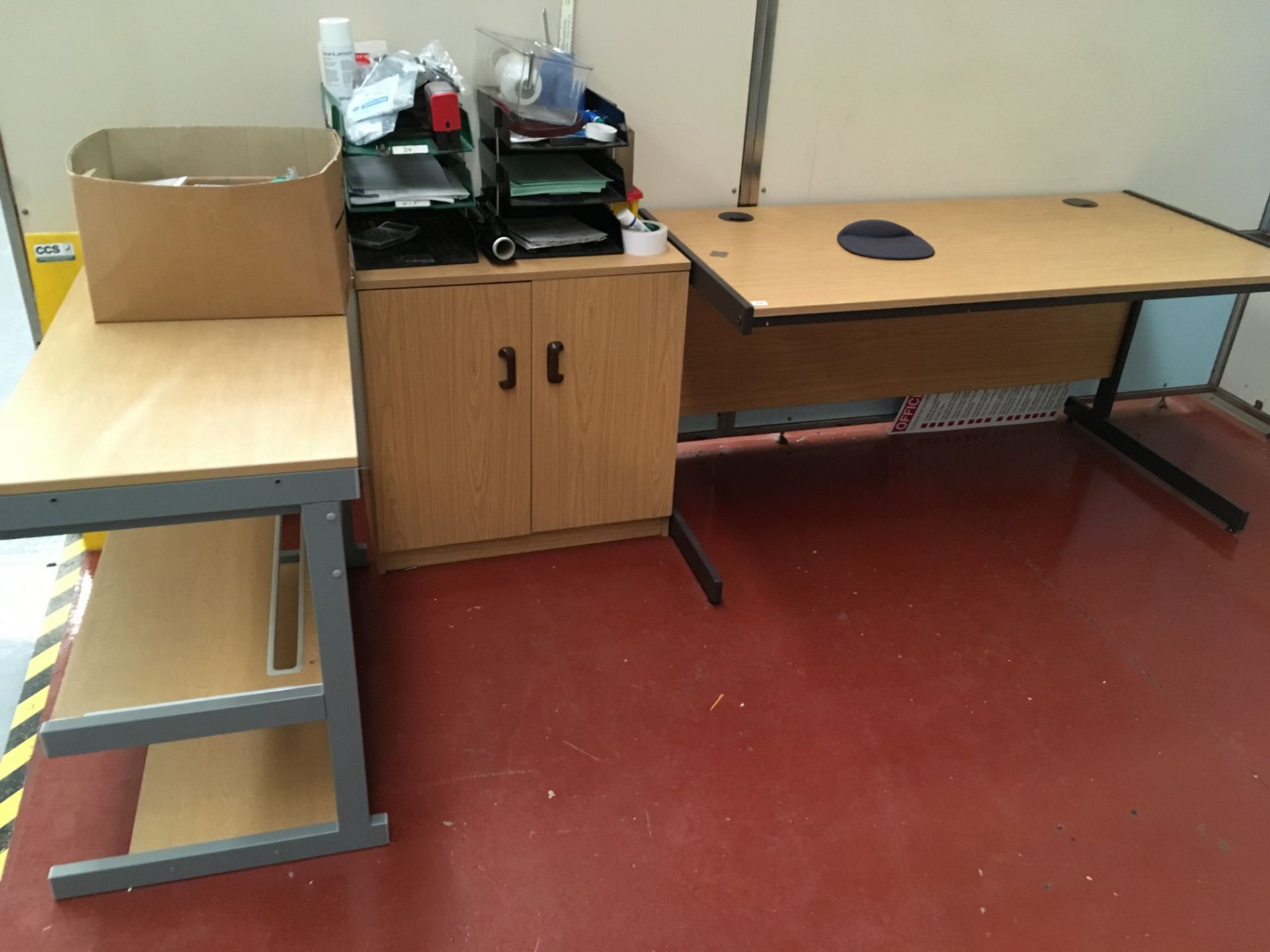 OFFICE DESK CABINET AND COMPUTER DESK