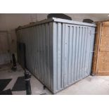 GALVINISED SECTIONAL STORAGE CONTAINER, APPROX. 4m X 2m