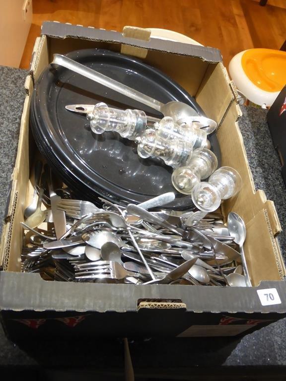 MISC. TRAYS AND CUTLERY