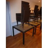 WICKER GLASS TOP CONSERVATORY/ CAFE TABLE AND 4 CHAIRS