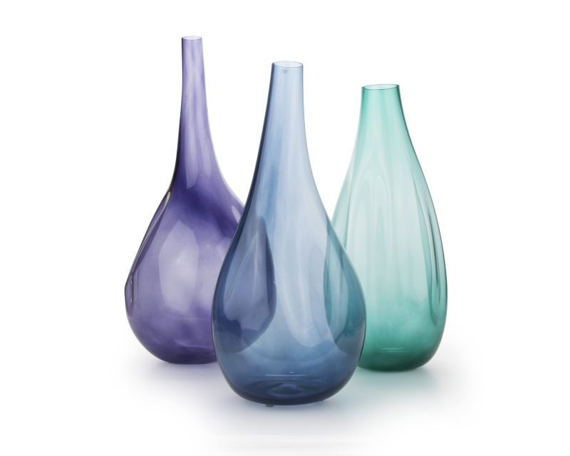 Three Kosta Boda art glass vases
