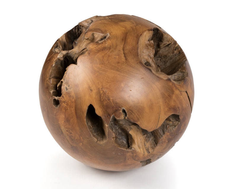 A natural wooden root ball/sphere