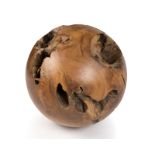 A natural wooden root ball/sphere