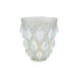 A Rene Lalique ''Rampillon'' art glass vase