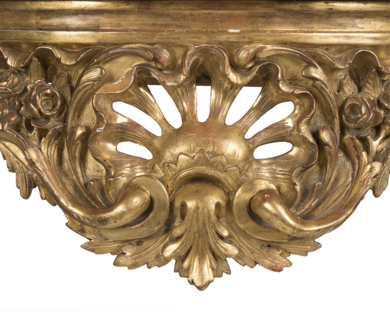 A Continental carved giltwood console table - Image 2 of 4