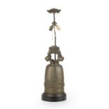 A Thai bronze temple bell / lamp