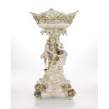 A Meissen porcelain figural centerpiece