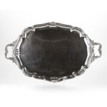 A Buccellati sterling silver handled tray