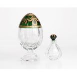 Faberge cut-crystal ''Karsavina'' egg & parfum