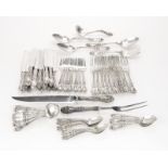 Whiting ''Lily'' sterling silver flatware service