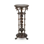 A Victorian barley twist fern stand