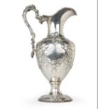 A commemorative sterling silver ewer, Galt & Bro.