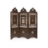 A Mashrabiya / jali lattice folding screen