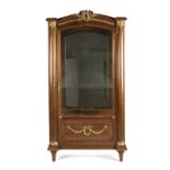 A Louis XVI-style bronze-mounted vitrine cabinet