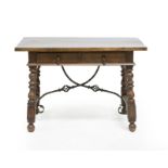 A Continental trestle table