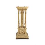 A Continental giltwood pedestal