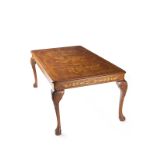 A Dutch marquetry dining table