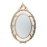 An Italian giltwood wall mirror