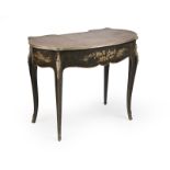 A French lacquered Chinoiserie writing desk