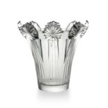 A Lalique ''Cometes'' art glass vase