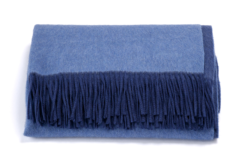 A Hermes cashmere fringed throw