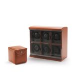 English wrist watch winder box, Underwood