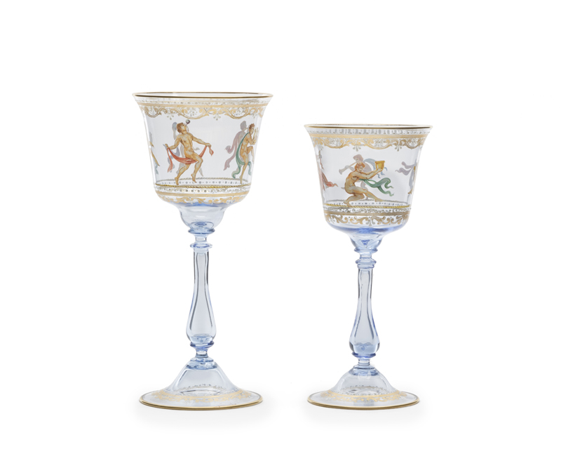 A hand-painted Venetian art glass tableware service - Image 4 of 6