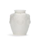 A Rene Lalique ''Domremy'' opalescent art glass vase