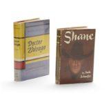 Two first edition books: ''Shane'' and ''Doctor Zhivago''