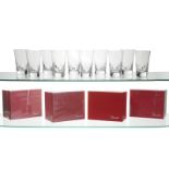 18 Baccarat ''Beluga'' highball glasses