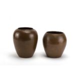Two Dirk van Erp hammered copper vases