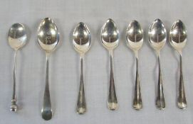 Assorted silver teaspoons (7) inc Sheffield 1963,