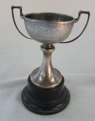 Small silver cup 'A E Patterson Golf Cup memento G E Gostage 1938' Sheffield 1937 weight 2.