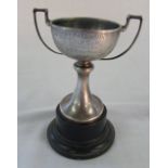 Small silver cup 'A E Patterson Golf Cup memento G E Gostage 1938' Sheffield 1937 weight 2.