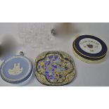 Various commemorative and Christmas plates,