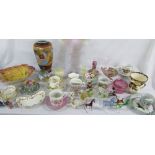 Various ceramics inc Aynsley & vintage glass animals
