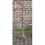 Brass standard lamp