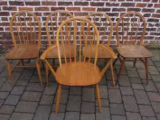 5 Ercol chairs inc a carver