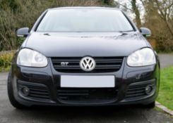 2006 Volkswagen Golf GT TDI 140 5 door hatchback in black, 2.