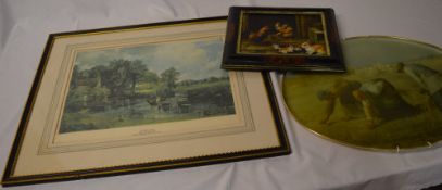 Constable print and 2 other pictures