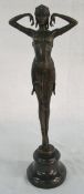 Bronze Art Deco girl dancer 'Illusion of Virtue' after D H Chiparus,
