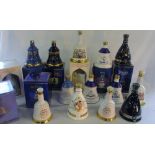16 Bells whisky commemorative decanters (all full/sealed) inc Diamond & Golden Jubilee,