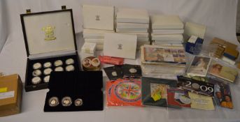 A large collection of GB coins including silver proofs, London 2012, coin collections,