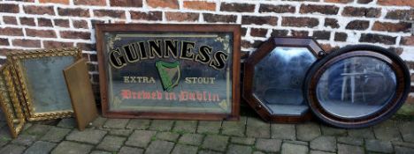 Guinness advertising mirror,