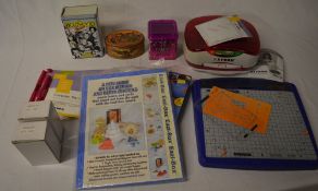 Craft items including a Xyron cutting machine,