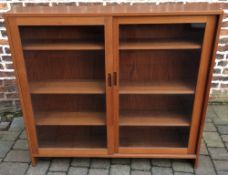 Retro glass fronted bookcase