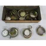 Various pocket watch parts