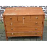 Chest of drawers with ring handles